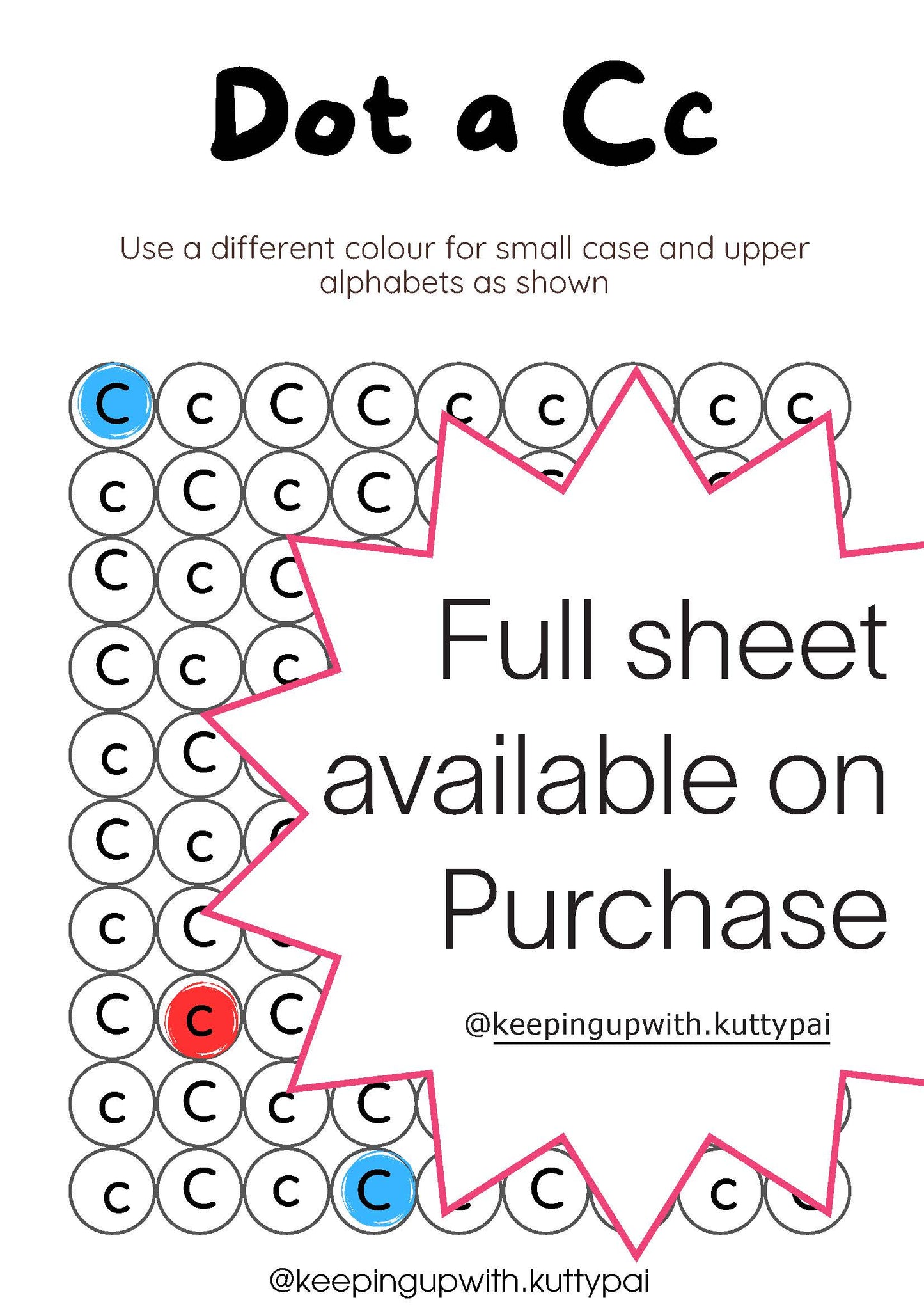 Dot it Part 1 - Worksheet