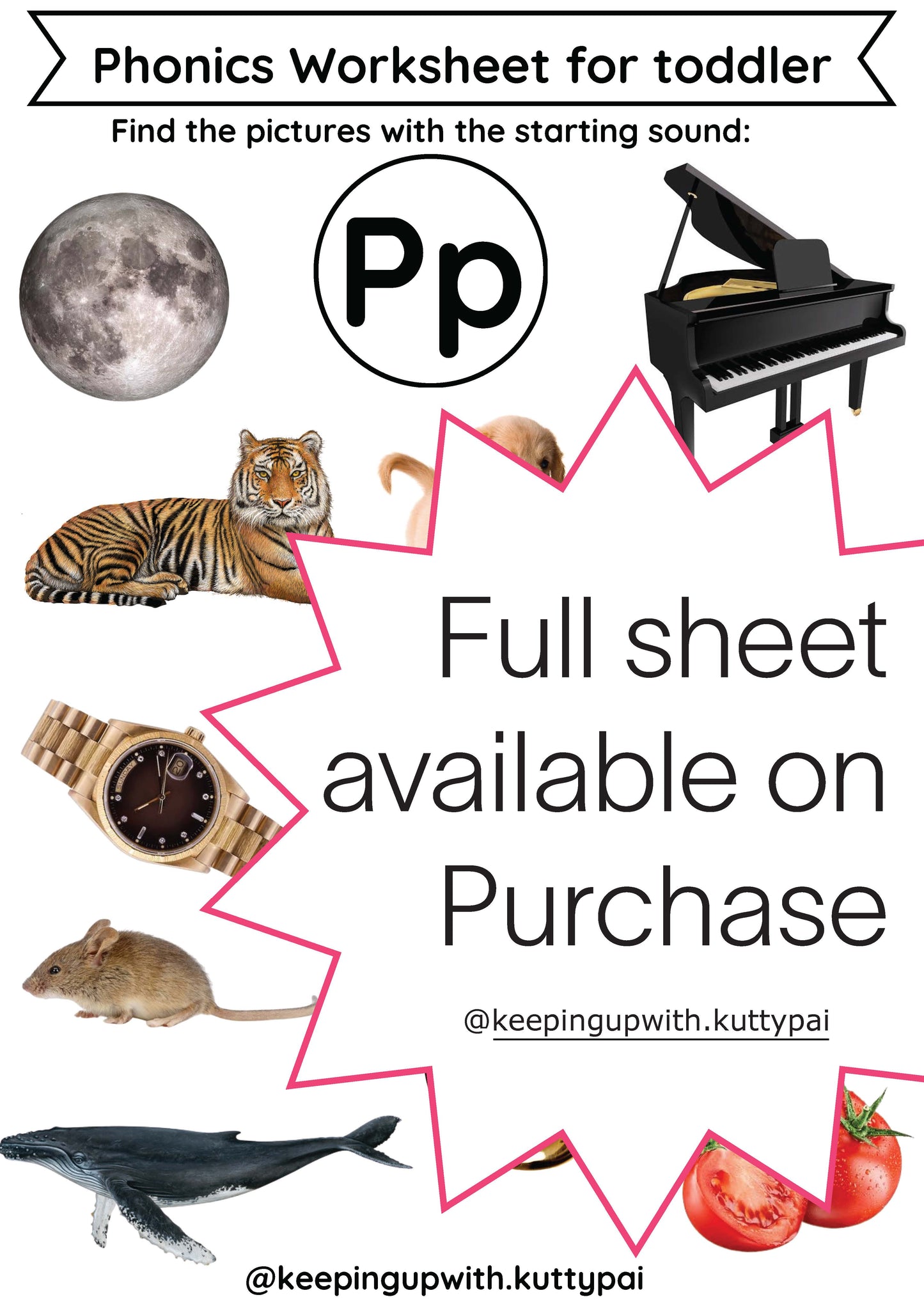 Beginner Phonics Worksheets for Toddlers-Part 3