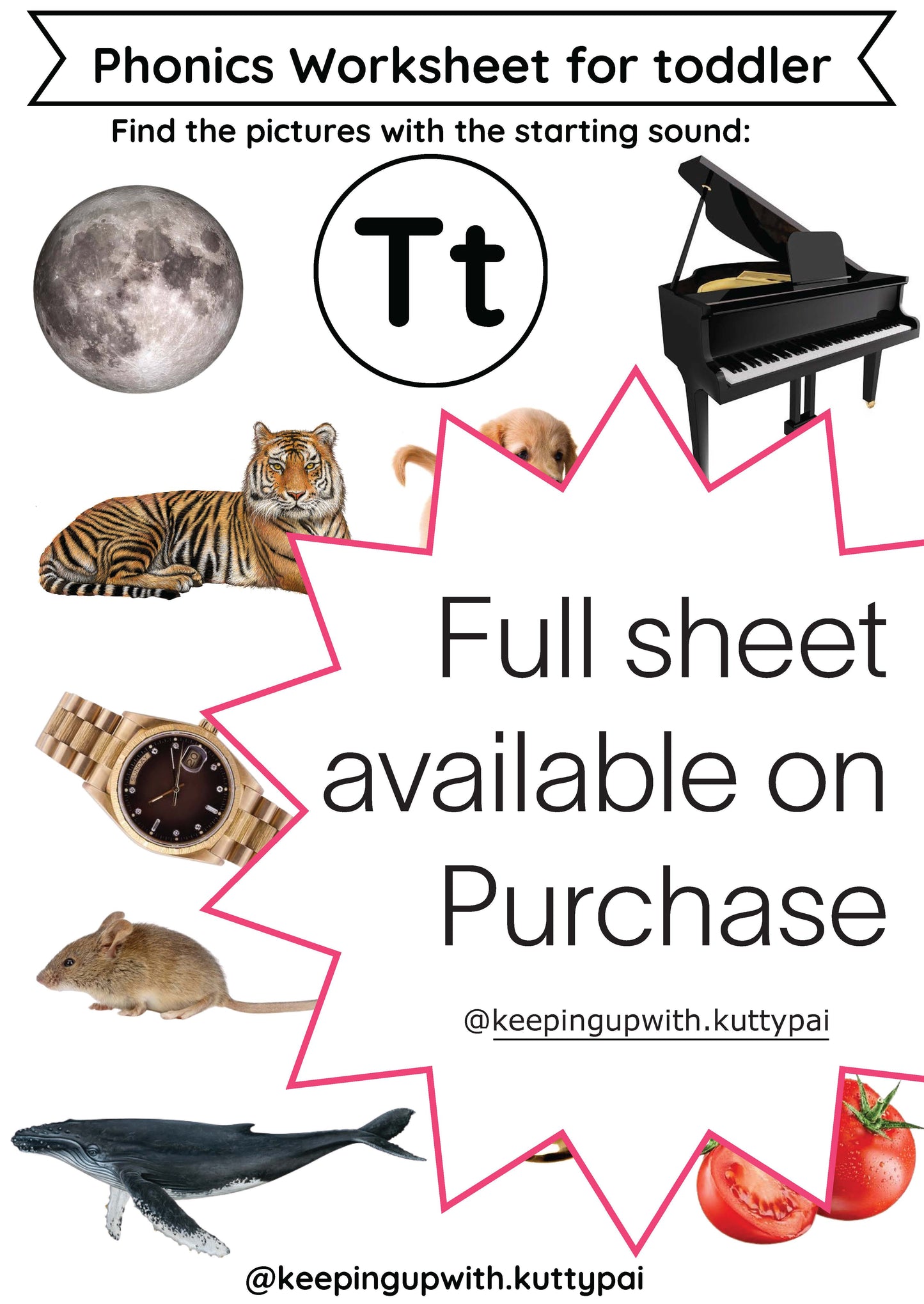 Beginner Phonics Worksheets for Toddlers-Part 3