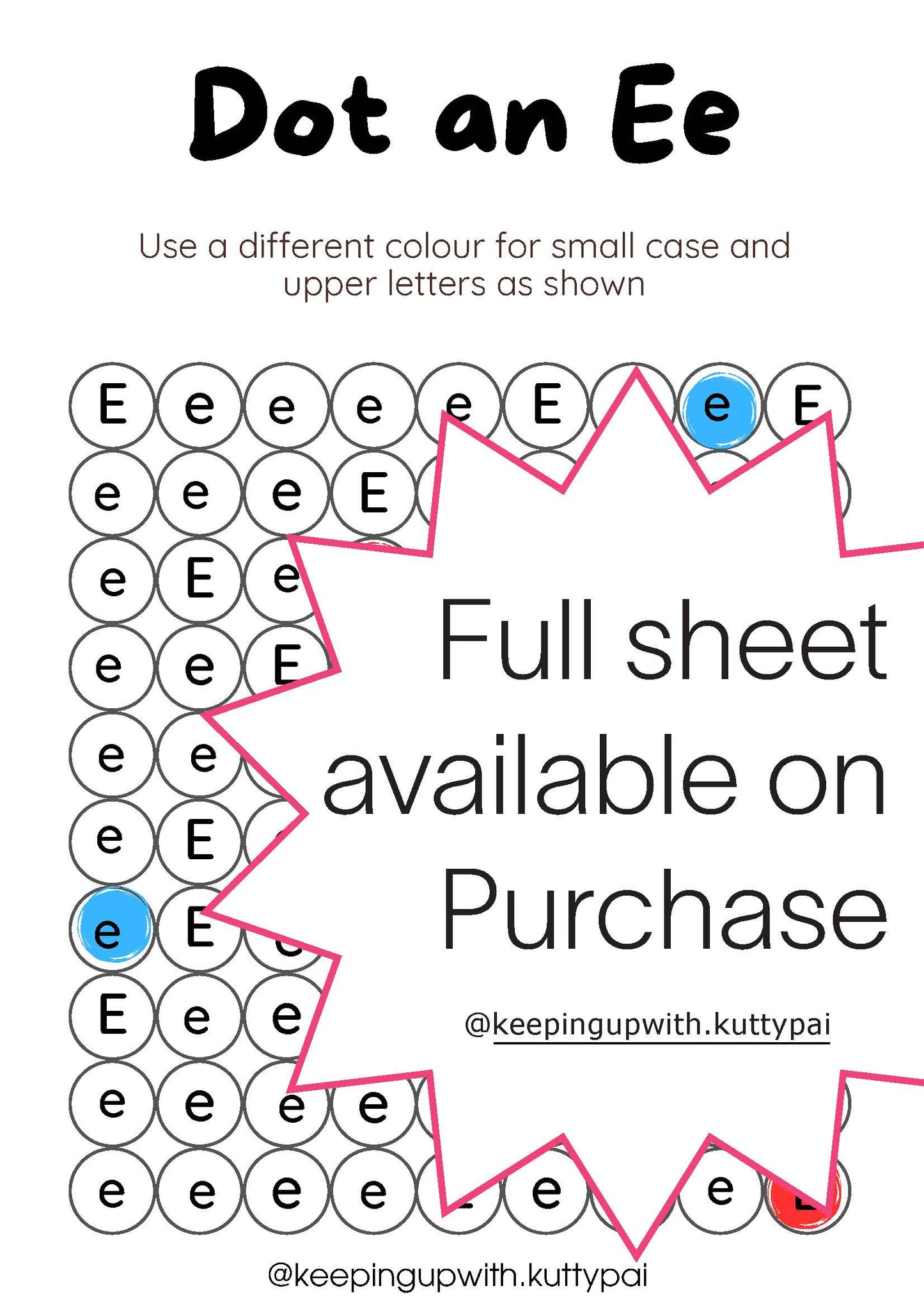 Dot it Part 2 - Worksheet