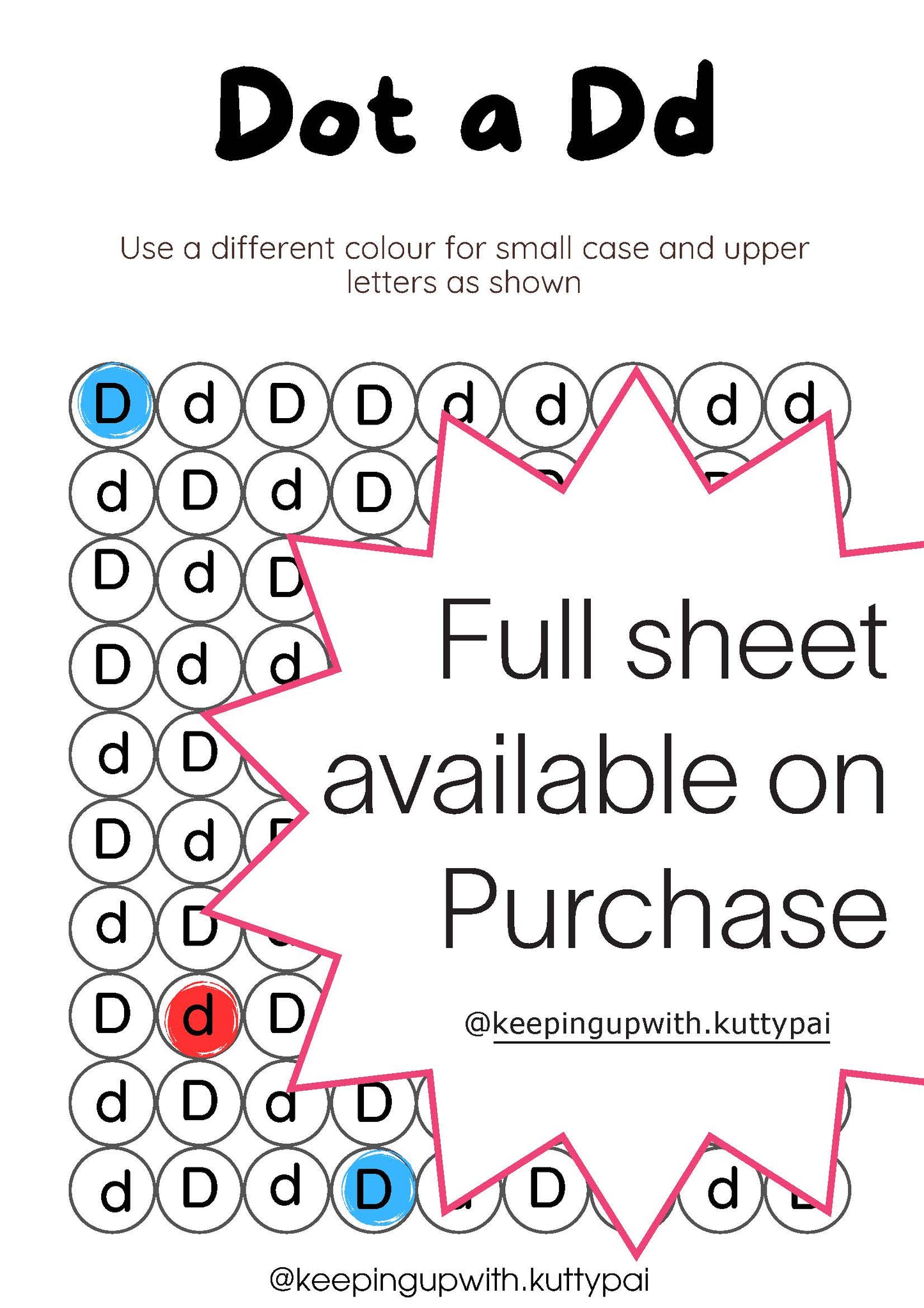 Dot it Part 2 - Worksheet