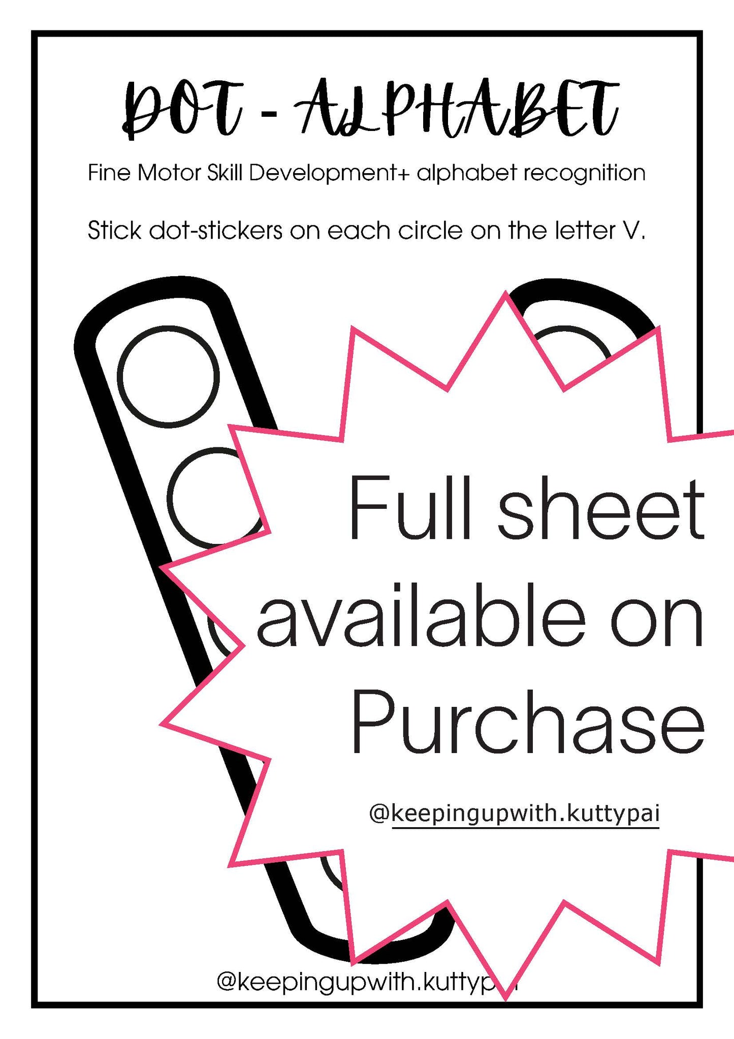 Dot it Part 1 - Worksheet