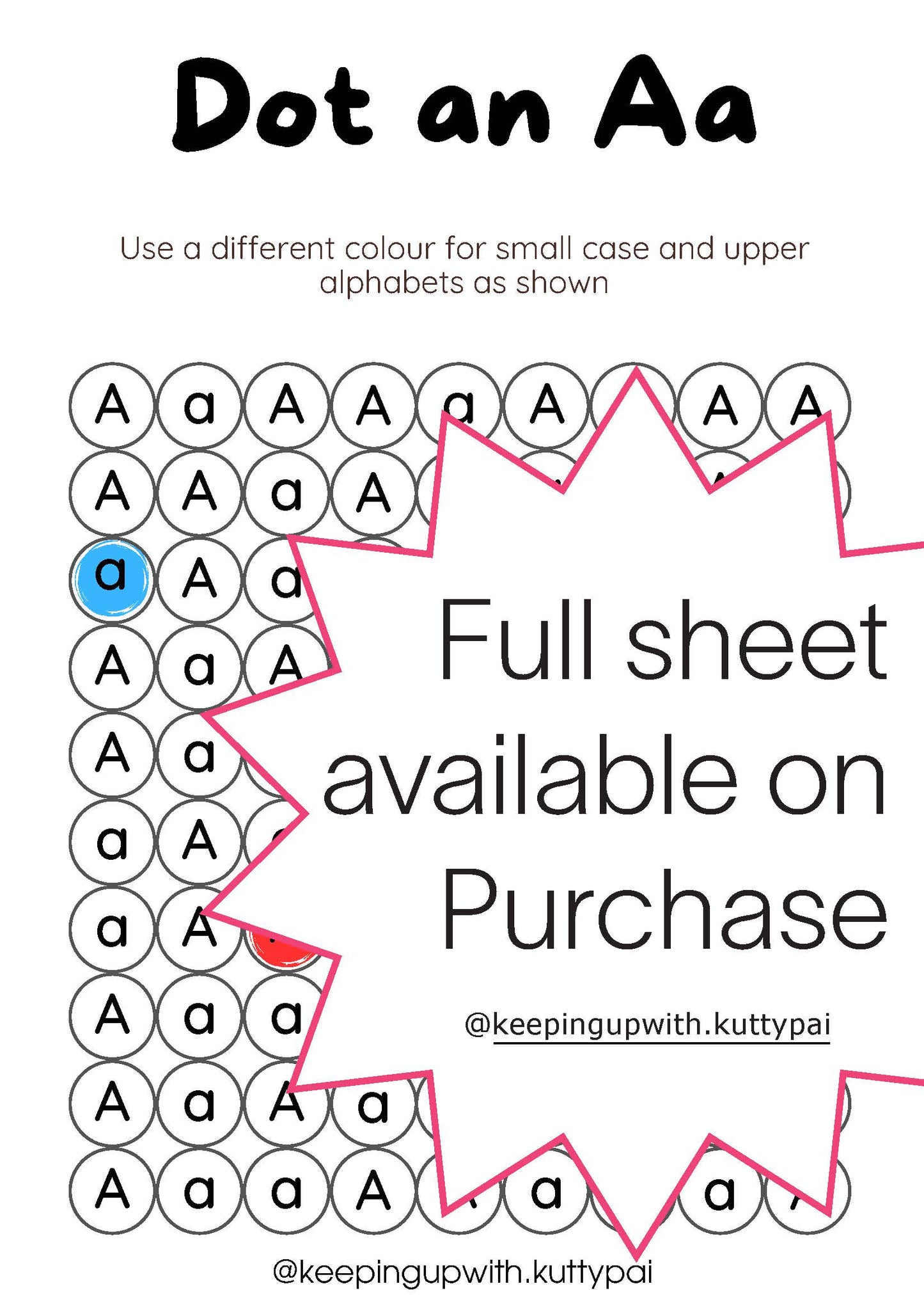 Dot it Part 1 - Worksheet