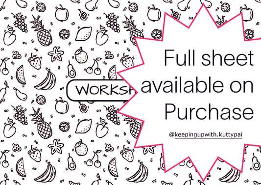 Fun with Fruits Worksheet