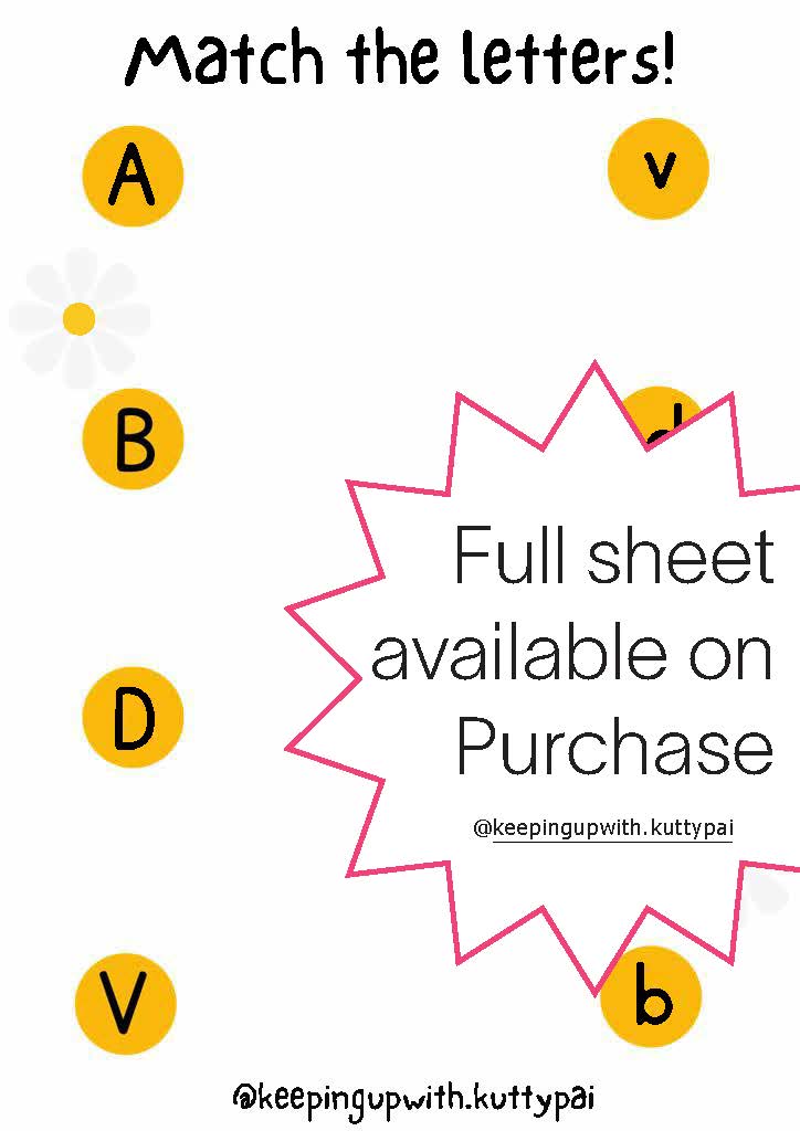 Matching and More Worksheet