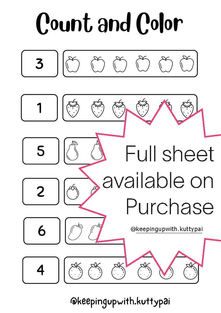 Matching and More Worksheet